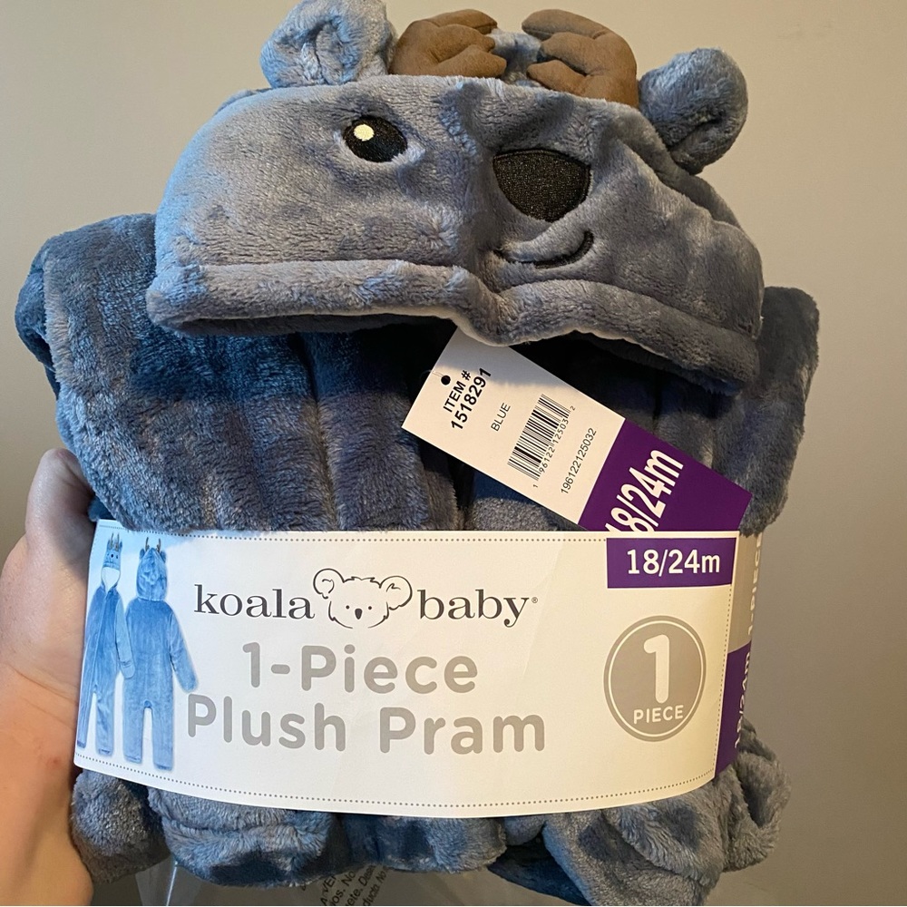 Koala Baby Infant Hooded Plush Snowsuit Romper Bunting Size 18/24 Months - Picture 6 of 7